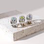 Personalised Birthstone Aura Magic Sterling Silver Spinning Ring, thumbnail 6 of 10