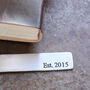 Steel Metal Bookmark For 11th Wedding Anniversary, thumbnail 4 of 12