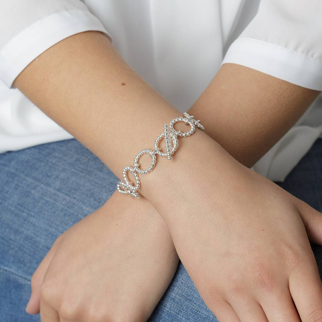 Sterling Silver Statement Bracelet By Jenny Grace Jewellery