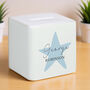 Personalised Blue Star Money Box, thumbnail 1 of 6