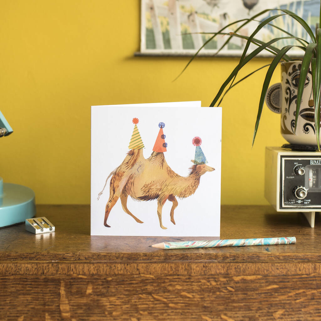 Party Camel Greetings Card, 1 of 7