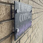 Personalised Lavender Slate House Number Sign, thumbnail 2 of 2