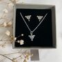 Sterling Silver Luna Moth Jewellery Set, thumbnail 9 of 10