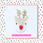 Merry Christmas Felt Reindeer Card, thumbnail 1 of 2