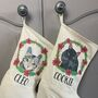 Personalised Christmas Stocking For Cat Lovers, thumbnail 2 of 12