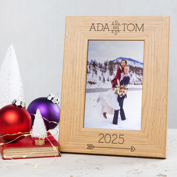 Personalised 'Mr And Mrs' Wedding Photo Frame, 3 of 7