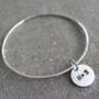 Bangle With Personalised Disc, thumbnail 1 of 4