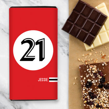 Big Birthday Number Chocolate Bar, 8 of 12