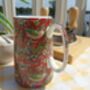 Small Jug In Red Strawberry Thief Design, thumbnail 6 of 9
