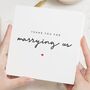 Thank You For Marrying Us Card Officiant, thumbnail 1 of 7