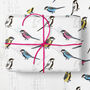 Pop Art Birds Wrapping Paper Roll Or Folded, thumbnail 3 of 3