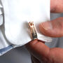 Personalised Rose Gold Wrap Style Cufflinks, thumbnail 3 of 8
