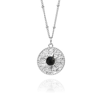 Black Onyx Sun Necklace, 6 of 8