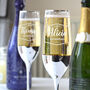 Personalised Champagne Flute With Nouveau Design, thumbnail 6 of 11