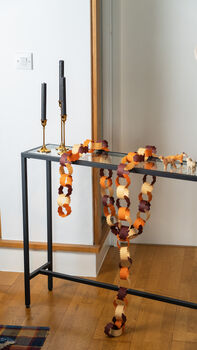 Earthy Tones Paper Chain Garland, Three Meters Long, 5 of 8