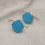 Blue Chalcedony Sterling Silver Earrings, thumbnail 4 of 5