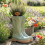 Personalised Green Welly Planters Gift Set, thumbnail 2 of 11