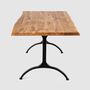 Lambeth Solid Oak Dining Table With Casting Shaped Legs, thumbnail 3 of 5