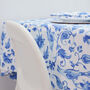Eight Seater Tablecloth, Blue And White, thumbnail 10 of 12