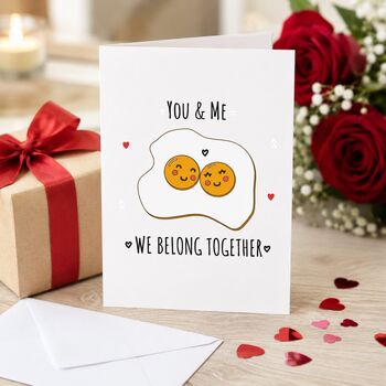 Cute You And Me Belong Together Valentine's Card, 3 of 6