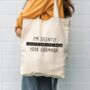 Silently Correct Your Grammar Tote Bag, thumbnail 1 of 2