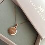 Personalised 18ct Rose Gold Plated Pebble Necklace, thumbnail 2 of 9