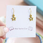 Gold Plated Star Earrings Teacher Gift, thumbnail 3 of 5