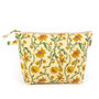 Bahar Yellow Floral Wash Bag, thumbnail 3 of 3