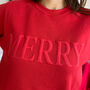 Merry Christmas Jumper With 3D Bubble Letters, thumbnail 5 of 6