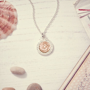 St Christopher Silver And Gold Or Rose Gold Necklace, 5 of 11