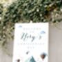 Personalised Hot Air Balloon Christening Day Welcome Sign, thumbnail 2 of 3