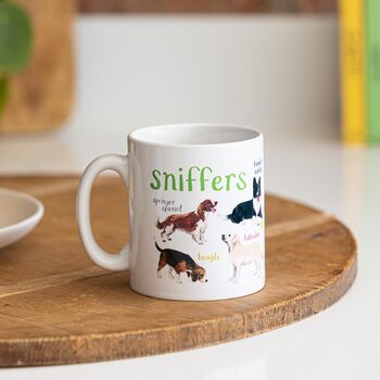 'Sniffers' Ceramic Dog Mug, 4 of 7