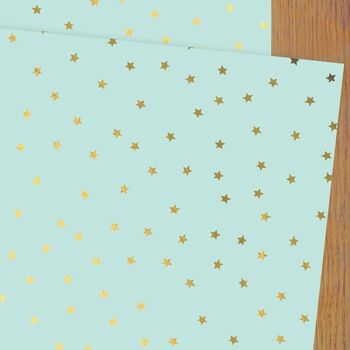 Opal Star Wrapping Paper Two Sheets, 2 of 5