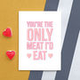 Funny Vegan Card For Boyfriend, thumbnail 1 of 2