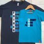 Personalised Dad And Child Block T Shirt Set, thumbnail 1 of 7