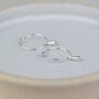 Sterling Silver Pendulum Bead Charm Hoops, thumbnail 2 of 4