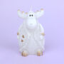 G Decor Winter Wonderland Reindeer Candle In Overcoat, thumbnail 3 of 5