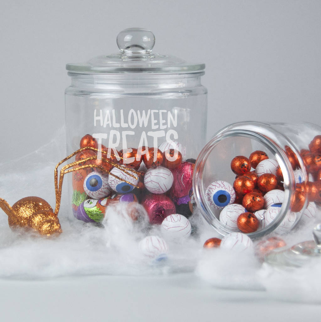 Halloween treats jar by oh so cherished  notonthehighstreetcom Halloween treats jar by oh so cherished  notonthehighstreetcom