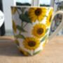 Set Of Four China Aspen Mugs In Sunflower Design, thumbnail 11 of 12