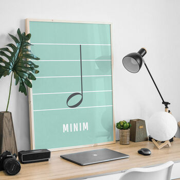 Minim Note Print | Music Theory Poster, 10 of 10