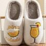 Pina Colada Embroidered Slippers, thumbnail 2 of 4