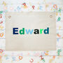 Personalised Multi Colour Name Banner Flag, thumbnail 3 of 4