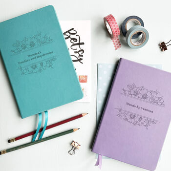 Personalised Wild Rose Notebook Journal, 7 of 10