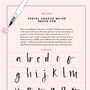 Brush Lettering: Brush Calligraphy Guide And Kit, thumbnail 5 of 6