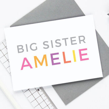 Personalised Big Sister Card, 2 of 3