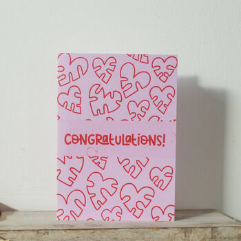 Monstera Leaf Inspired Congratulations Card, 2 of 11