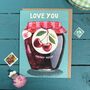 Cherry Love You Jam Jar Card, thumbnail 1 of 3