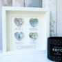 Personalised Map Hearts Story Picture | Wedding Gift, thumbnail 9 of 11