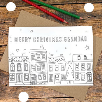 Personalised Colour In Christmas Cards For Grandparents, 2 of 4