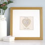 Personalised Love Heart Romance Or Anniversary Card, thumbnail 5 of 12